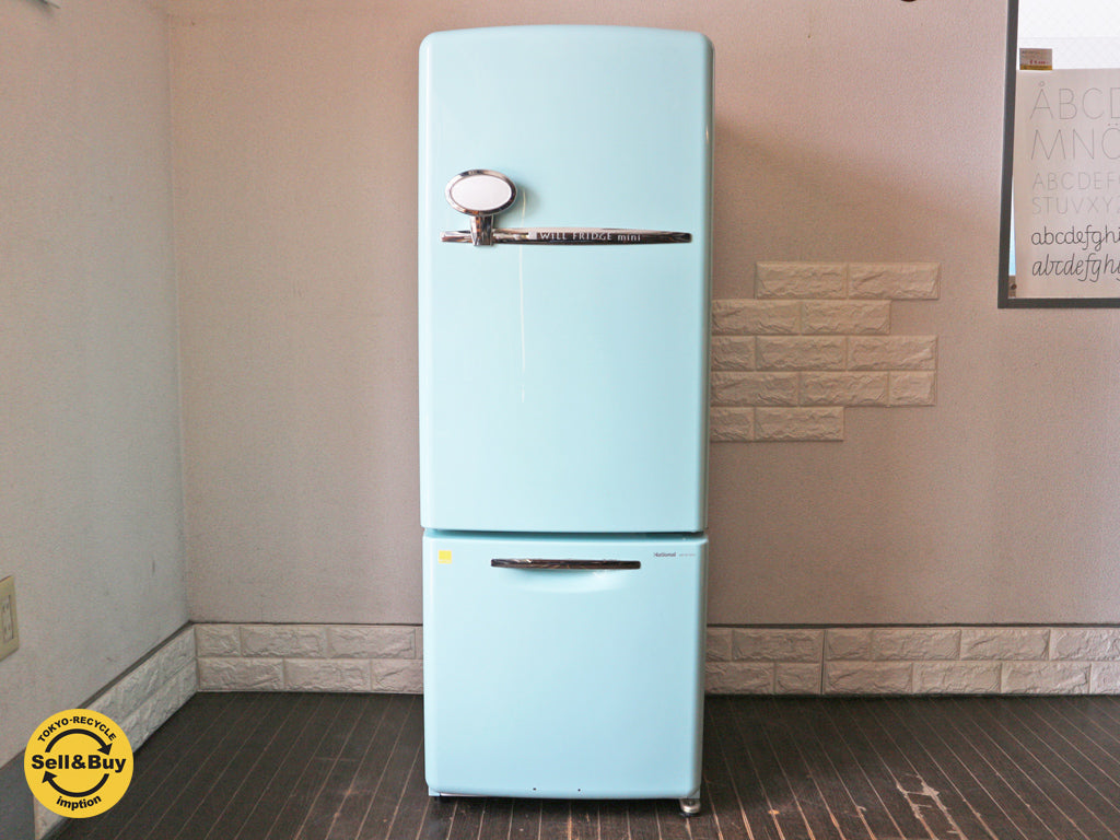 ナショナル National ウィル WiLL Fridge mini 冷蔵庫 162L ターコイズ カラー 2003年製  買い取りしました。経堂店 出張買取もお任せ下さい。