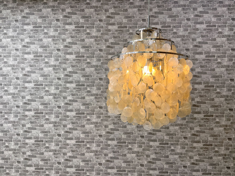ヴァーナー・パントンスタイル ファンシェルランプ Fan Shell Lamp ペンダントライト 貝殻 スチール スペースエイジ 中古品 買い取りしました。