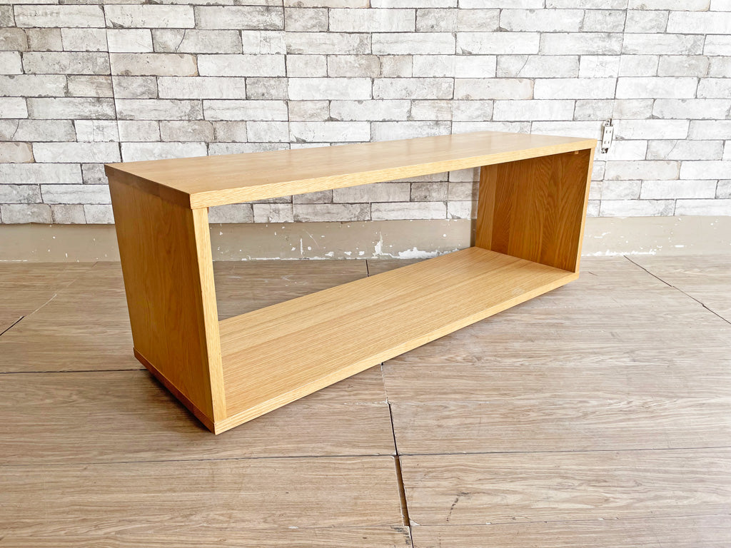 無印良品 MUJI オーク無垢材 ダイニングベンチ 板座 AVボード ローボード ナチュラルデザイン 中古品 買い取りしました。
