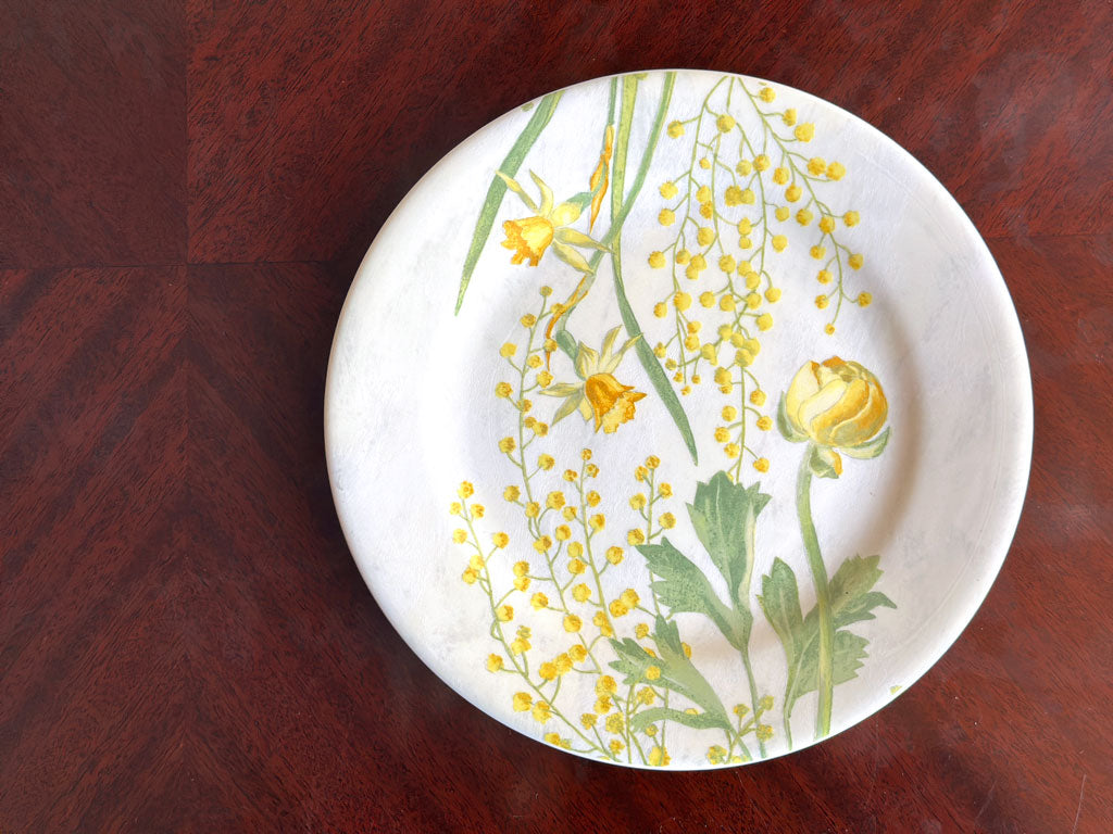 ジアン GIEN ミモザ Mimosa プレート 22cm フランス 中古品 買い取りしました。