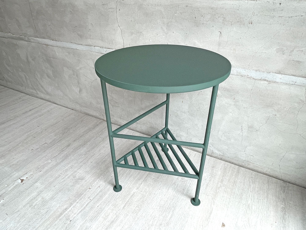 イデー IDEE リブ サークル グリーン RIB Circle Green サイドテーブル スチールレッグ リノリウム天板 定価￥52,800-  中古品 買い取りしました。