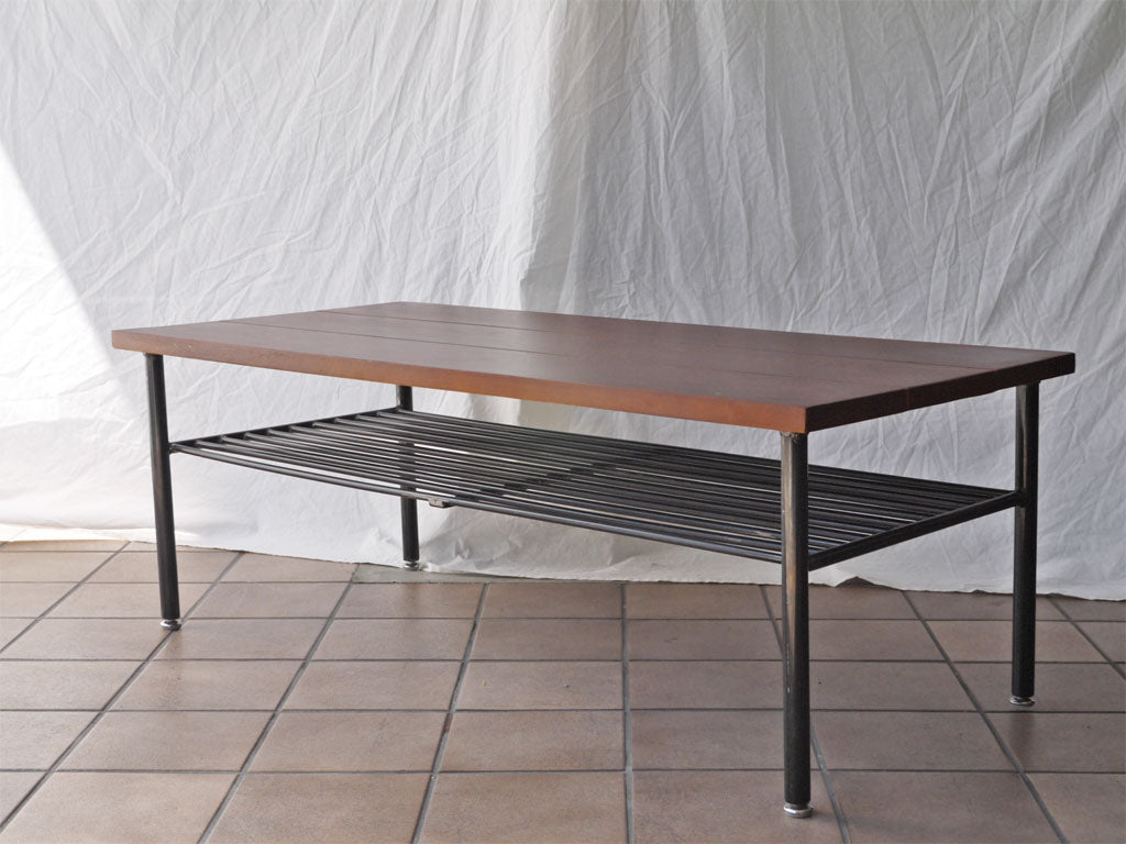ジャーナルスタンダードファニチャー jsF サンク コーヒーテーブル SENS COFFEE TABLE ローテーブル オーク無垢材 スチール W110cm インダストリアル 中古品 買い取りしました。