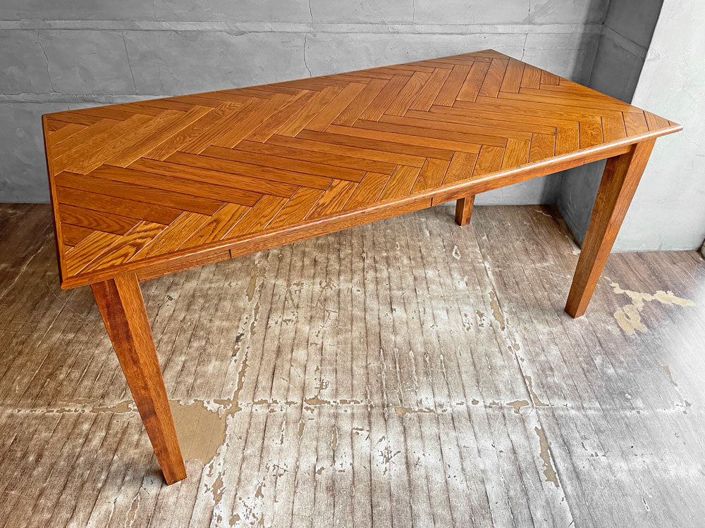 アクメファニチャー ACME Furniture ワーナー WARNER ダイニングテーブル ヘリンボーン柄 W160 オーク材 USビンテージスタイル 中古品 買い取りしました。