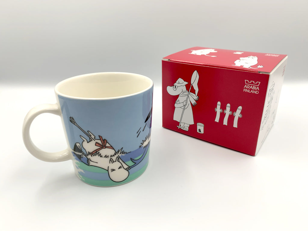アラビア ARABIA ムーミン マグカップ ムーミンマグ 2007年 夏季限定 ドルフィンダイブ 箱付 未使用品 中古品  買い取りしました。