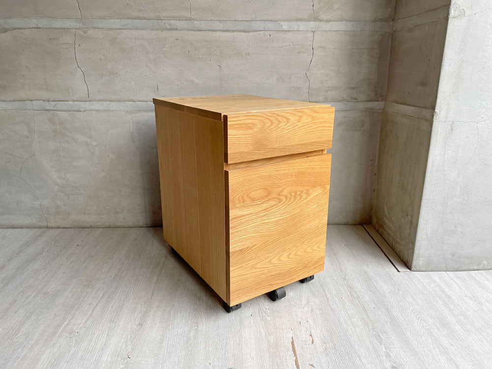 無印良品 MUJI オーク材 デスクワゴン 袖机 ナチュラル キャスター付き 中古品 買い取りしました。