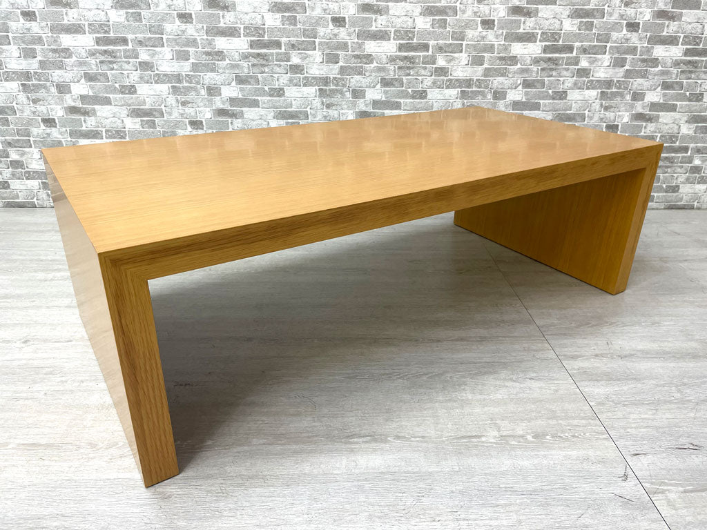 ワイスワイス WISE WISE パウンド POUND コーヒーテーブル ローテーブル W120cm コの字 オーク材 ナチュラル SA-106 参考定価約10.5万円 中古品 買い取りしました。