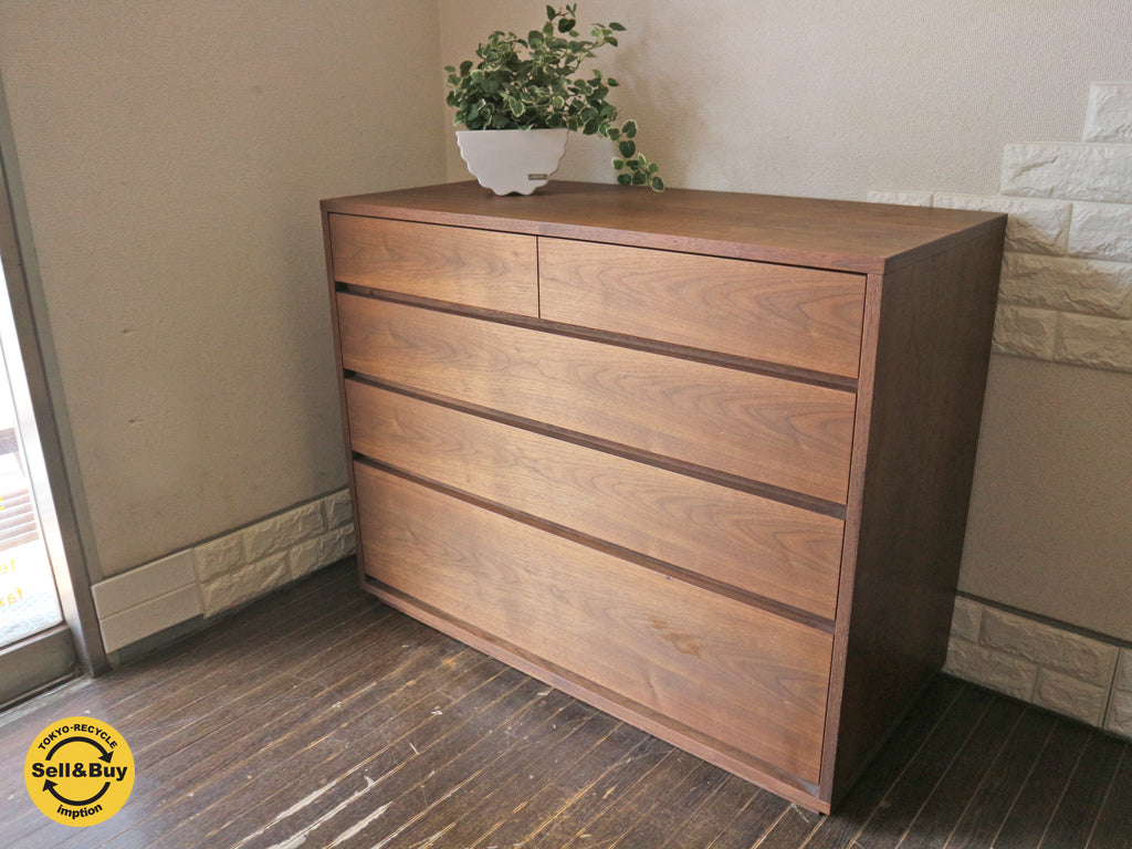 アクタス ACTUS FB  チェスト CHEST 4段 タンス ウォールナット材   　中古品  買い取りしました。