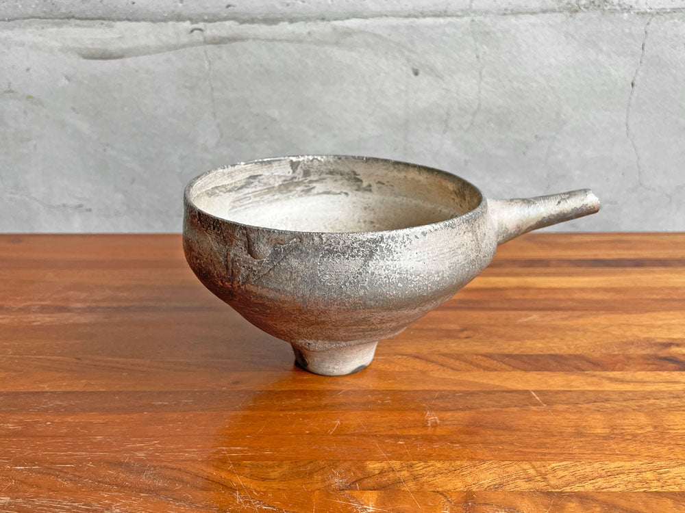 池田優子 水差し 銀彩 陶芸 花器 現代作家 中古品 買い取りしました。