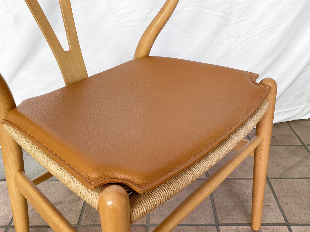 カールハンセン＆サン Carl Hansen & Son Yチェア 専用チェアクッション ゴールデンブラウン レザー 定価￥16,500- 中古品 買い取りしました。