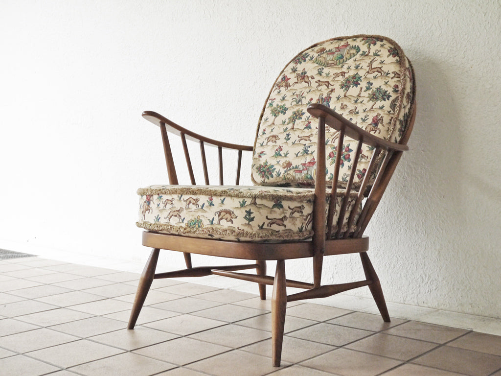 アーコール Ercol ウィンザー ソファ 1P WINDSOR SOFA No.203 ビーチ材 ラウンジチェア UKビンテージ 80's Vintage 英国家具 中古品 買い取りしました。