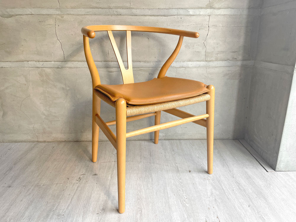 カールハンセン＆サン Carl Hansen & Son CH24 Yチェア レザーパッド付き ビーチ材 クリアラッカー塗装 日本仕様サイズ ハンス・J・ウェグナー 名作椅子 中古品 買い取りしました。