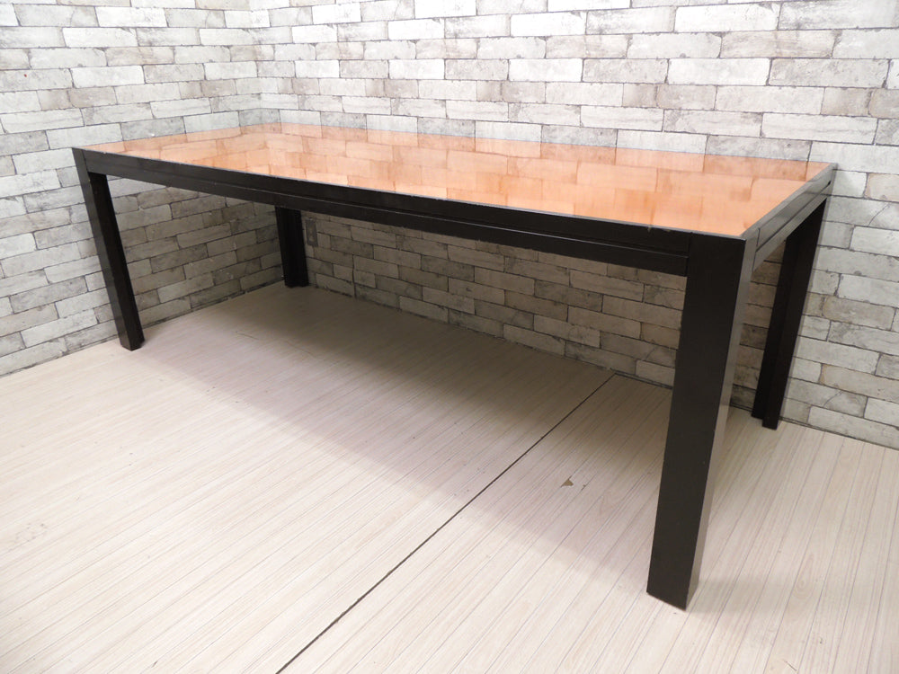 イタリアンモダンデザイン Italian modern ダイニングテーブル エグゼクティブテーブル W220cm 店舗什器  中古品 買い取りしました。