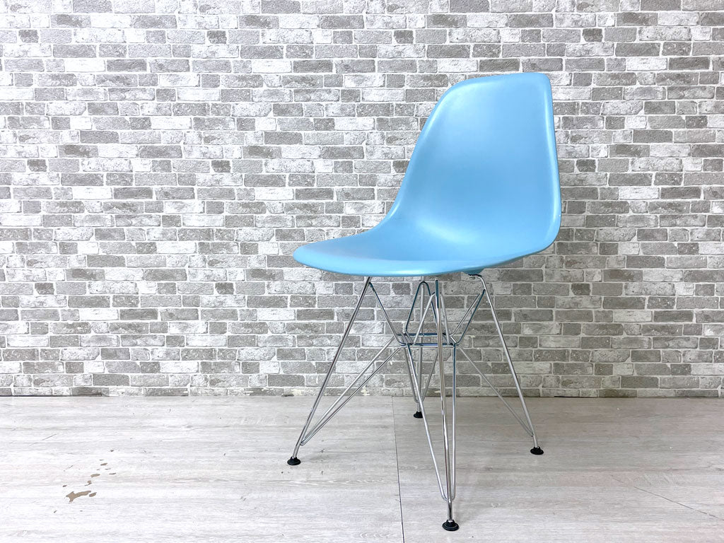 ヴィトラ vitra サイドシェルチェア エッフェルベース ポリプロピレン製 ライトブルー C&R イームズ ミッドセンチュリーデザイン  中古品 買い取りしました。