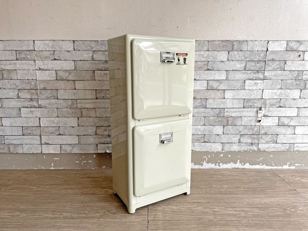 ダルトン DULTON ダブルデッカー DOUBLE DECKER トラッシュカン ダストボックス アイボリー ゴミ箱 分別 2段 アメリカンスタイル 中古品 買い取りしました。