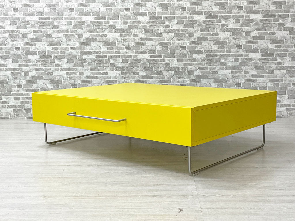 カッペリーニ Cappellini プラン plan センターテーブル ローテーブル イエロー ジャスパー・モリソン ストレージ スーパーノーマル Y2K  買い取りしました。