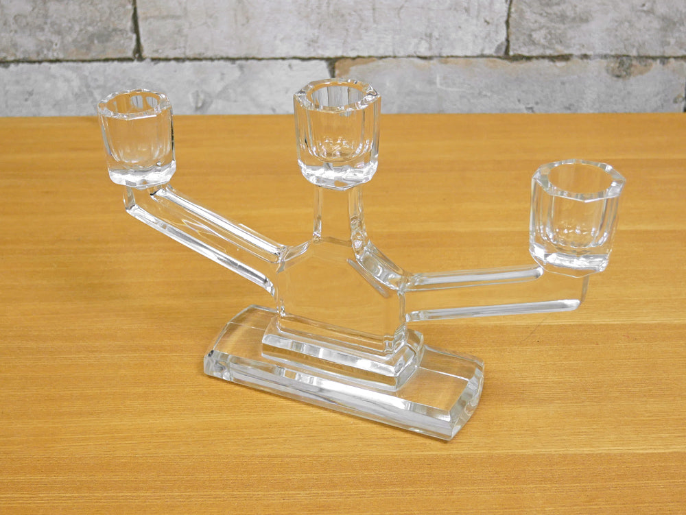 エイチピーデコ H.P.DECO 取扱い ビンテージ ガラス キャンドルスタンド 燭台 3灯  中古品 買い取りしました。