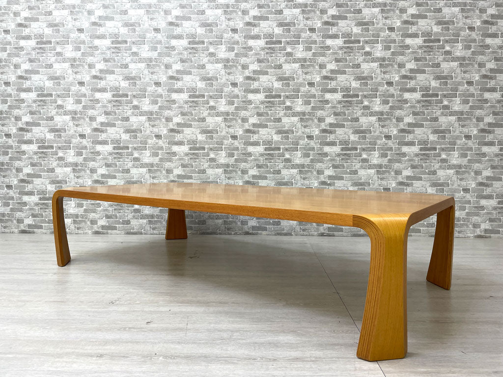 天童木工 TENDO 座卓 ローテーブル センターテーブル W150cm ケヤキ材 欅材 プライウッド 乾三郎 ジャパニーズモダン ミッドセンチュリー 中古品 買い取りしました。