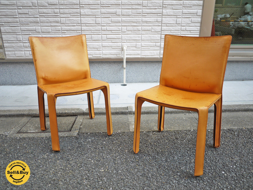 カッシーナ イクスシー Cassina ixc. キャブ アームレスチェア 412CAB マリオ・ベリーニ デザイン ナチュラル ～ベーシックな構造に現れるクラフトマンシップ～ 【 買取と販売とレンタルのお店 】