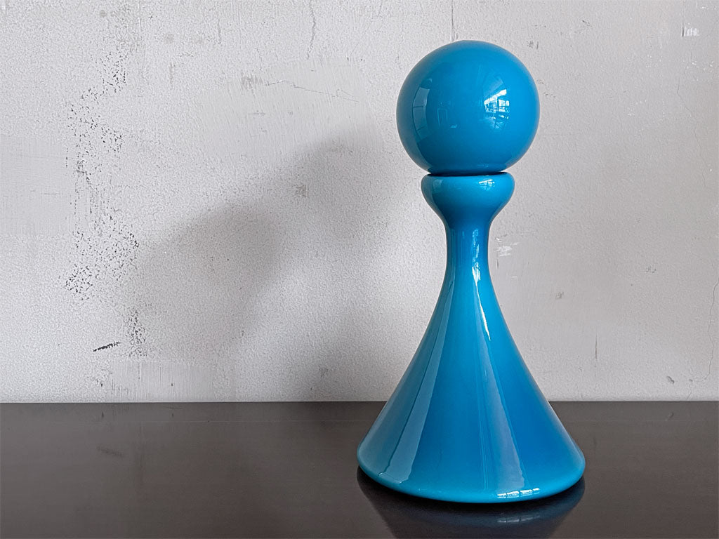 北欧ビンテージ Scandinavian Vintage Coan×Ball ガラス フラワーベース オブジェ ブルー 中古品 買い取りしました。