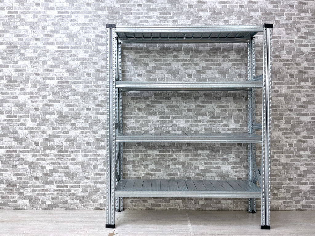 メタルシステム METALSISTEM SUPER123 スチールシェルフ STEEL SHELF 4段 アスプルンド取扱い インダストリアル W128cm 定価￥32,100- 買い取りしました。