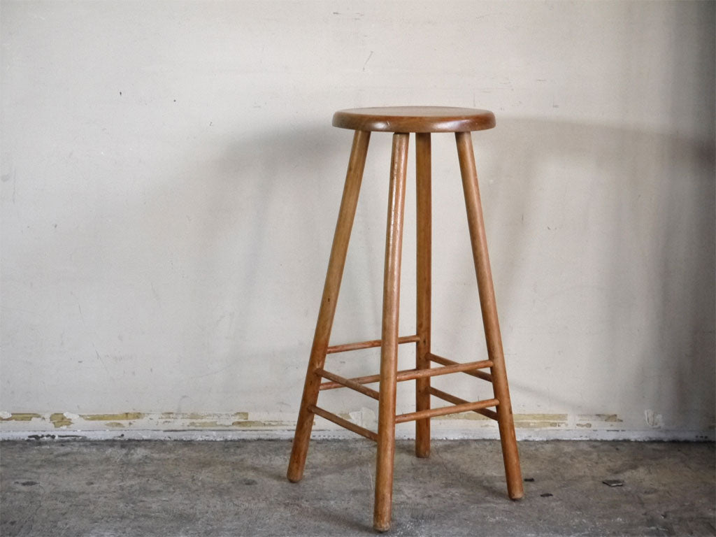 フランスアンティーク French Antique 木製 ハイスツール 花台 ランプ台 ビンテージ 中古品 買い取りしました。