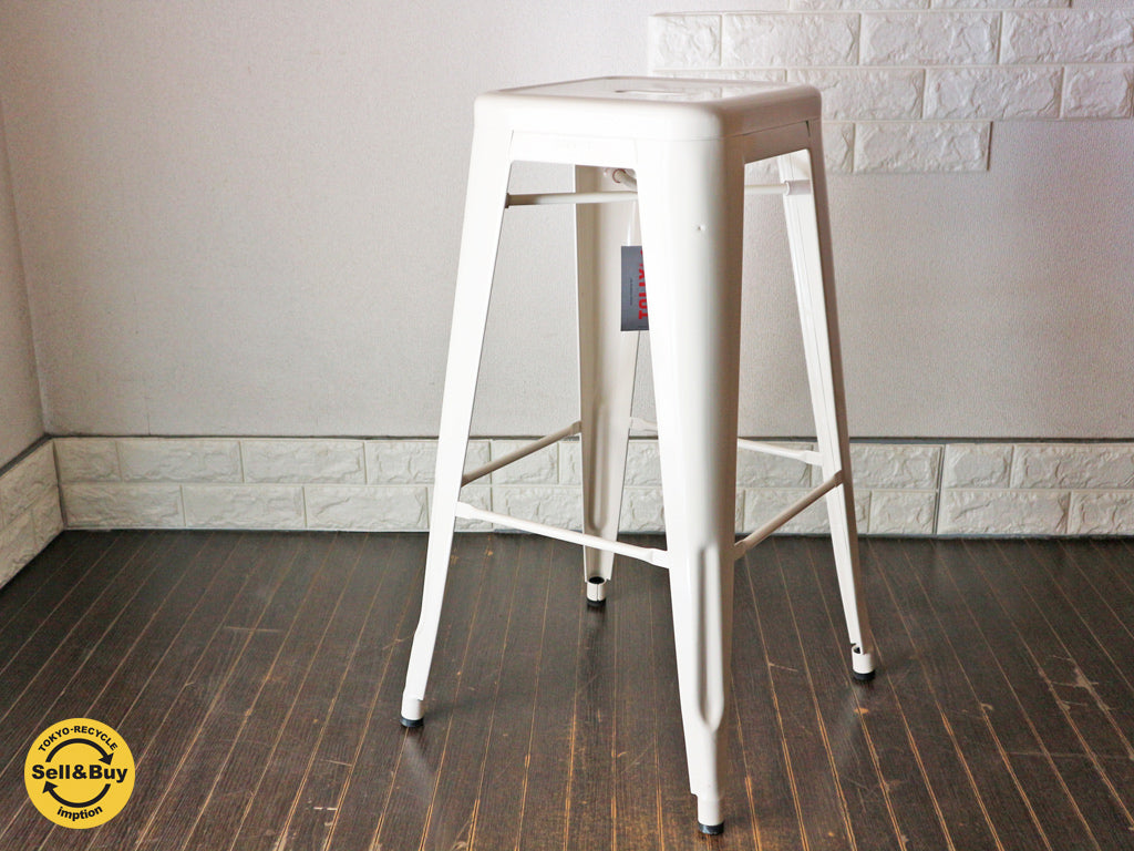 トリックス TOLIX Hスツール H-STOOL H75 ホワイト スタッキング グザビエポシャール フランス 2脚　中古品  買い取りしました。経堂店 出張買取もお任せ下さい。