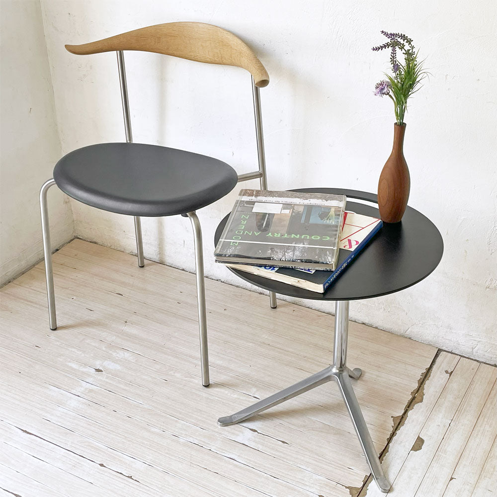 フリッツハンセン Fritz Hansen リトルフレンド LITTLE FRIEND サイドテーブル ブラック×クローム キャスパー・サルト～いつでも寄り添ってくれる～