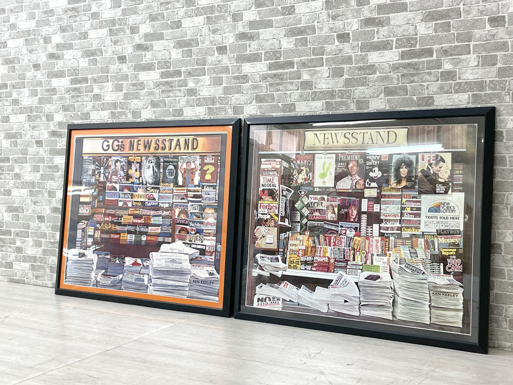 ケン・ケリー KEN KEELEY ニューススタンド NEWSSTAND ポスター 額装品 アメリカ 中古品 買い取りしました。