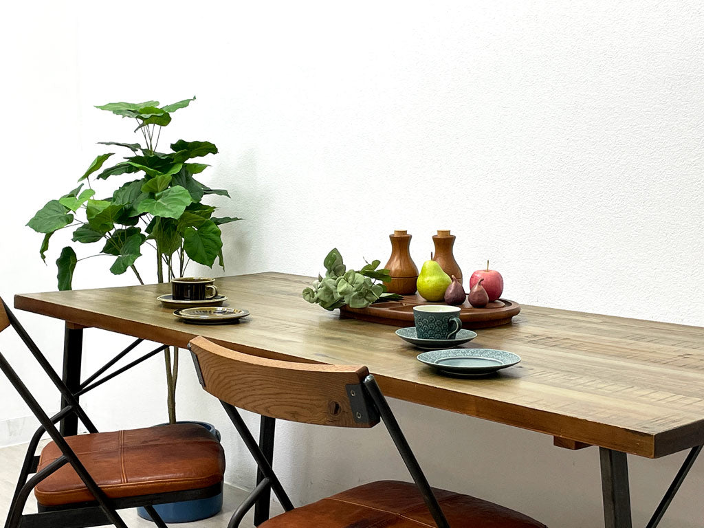 ジャーナルスタンダードファニチャー journal standard Furniture シノン ダイニングテーブル CHINON DINING TABLE L 杉古材 定価￥113,300- 中古品 買い取りしました。