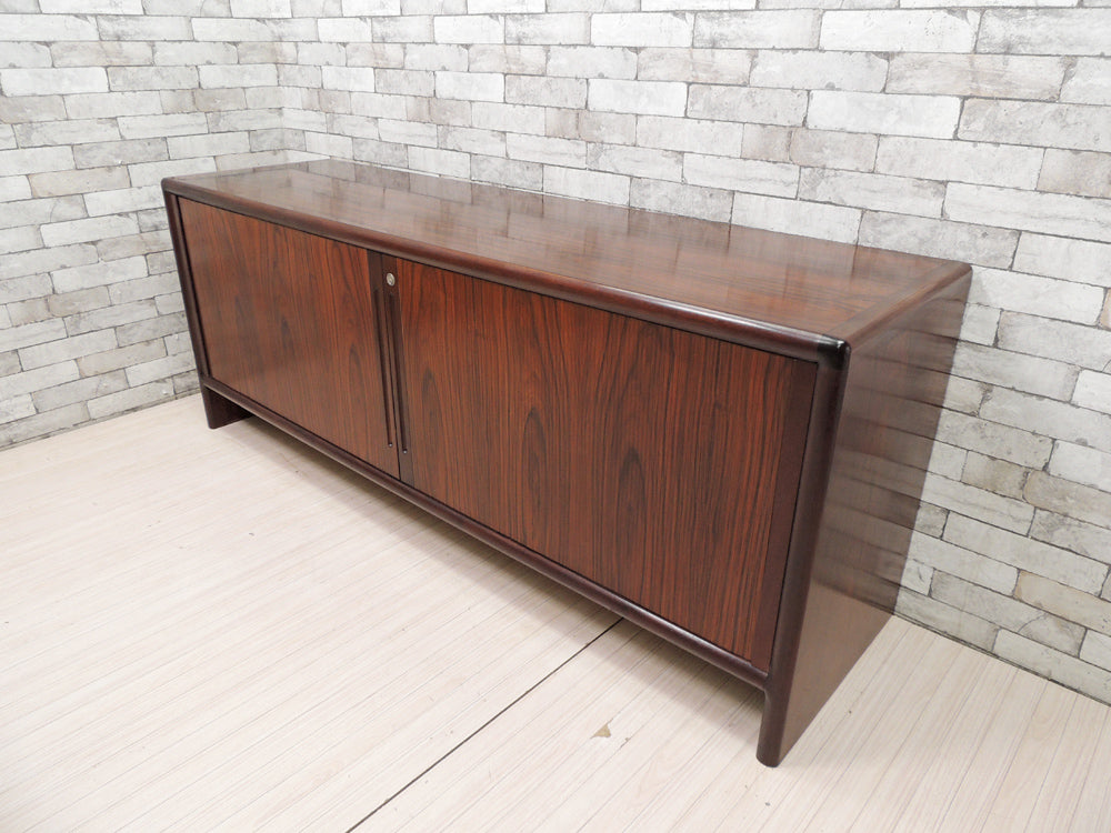 北欧ビンテージ Vintage inter-x社 サイドボード ローズウッド 蛇腹扉 W190cm デンマーク  中古品 買い取りしました。