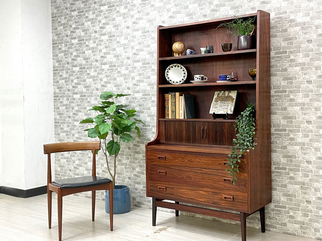 ボーンホルムス・モーベルファブリック Bornholms Mobelfabrik ローズウッド材 ライティングビューロー ブックシェルフ Johannes Sorth 北欧 デンマーク ビンテージ 買い取りしました。