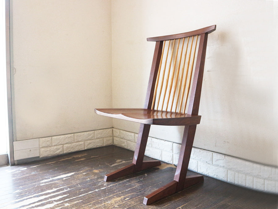 ジョージ・ナカシマ George Nakashima 桜製作所 コノイドチェア CONOID CHAIR  ダイニングチェア  ウォールナット無垢材 ～ジョージナカシマの家具の魅力。～