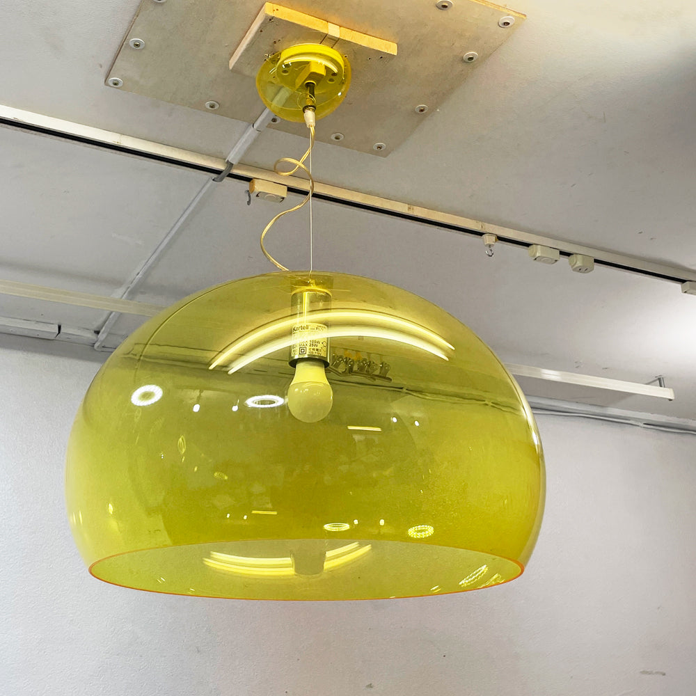 【祖師ヶ谷大蔵店】カルテル Kartell フライ FL/Y FLY ペンダントライト イエロー φ52cm フェルーチョ・ラヴィアーニ イタリア スペースエイジ 買取させていただきました。