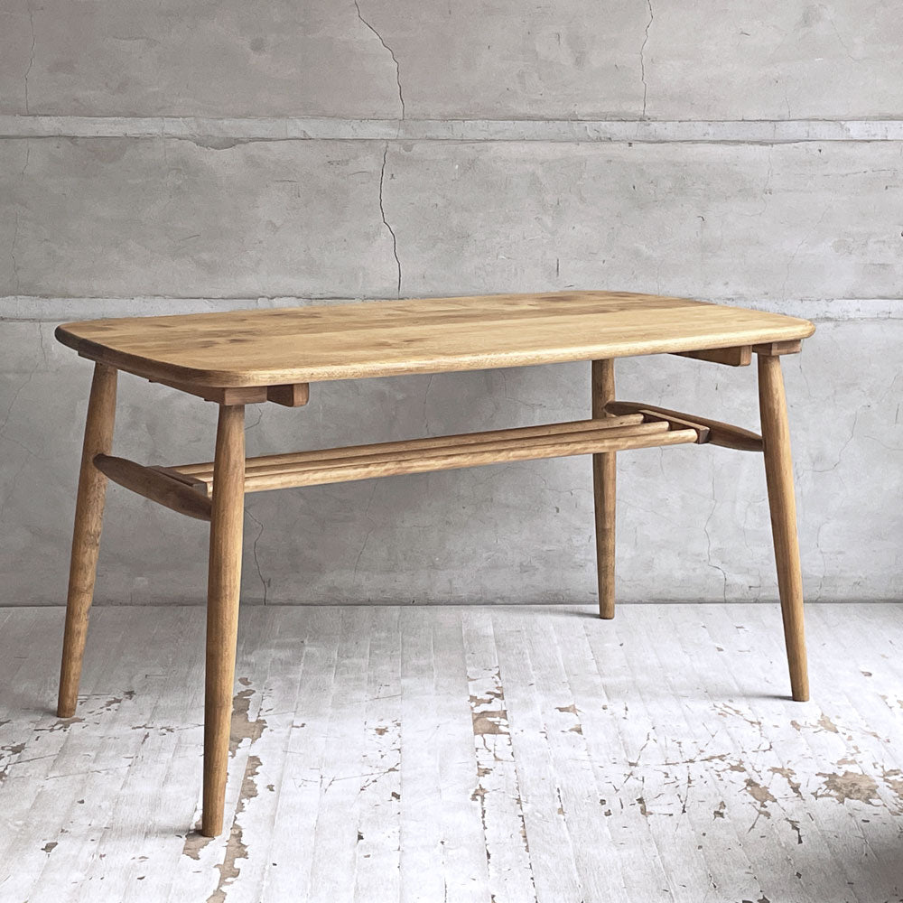 【学芸大学店】ノラ nora. ロジー logie センターテーブル center table ミドルタイプ H55cm マガジンラック付き バーチ材 オイル塗装 コーヒーテーブル カフェテーブル リビングテーブル 関家具 ナチュラルデザイン 買取させていただきました。