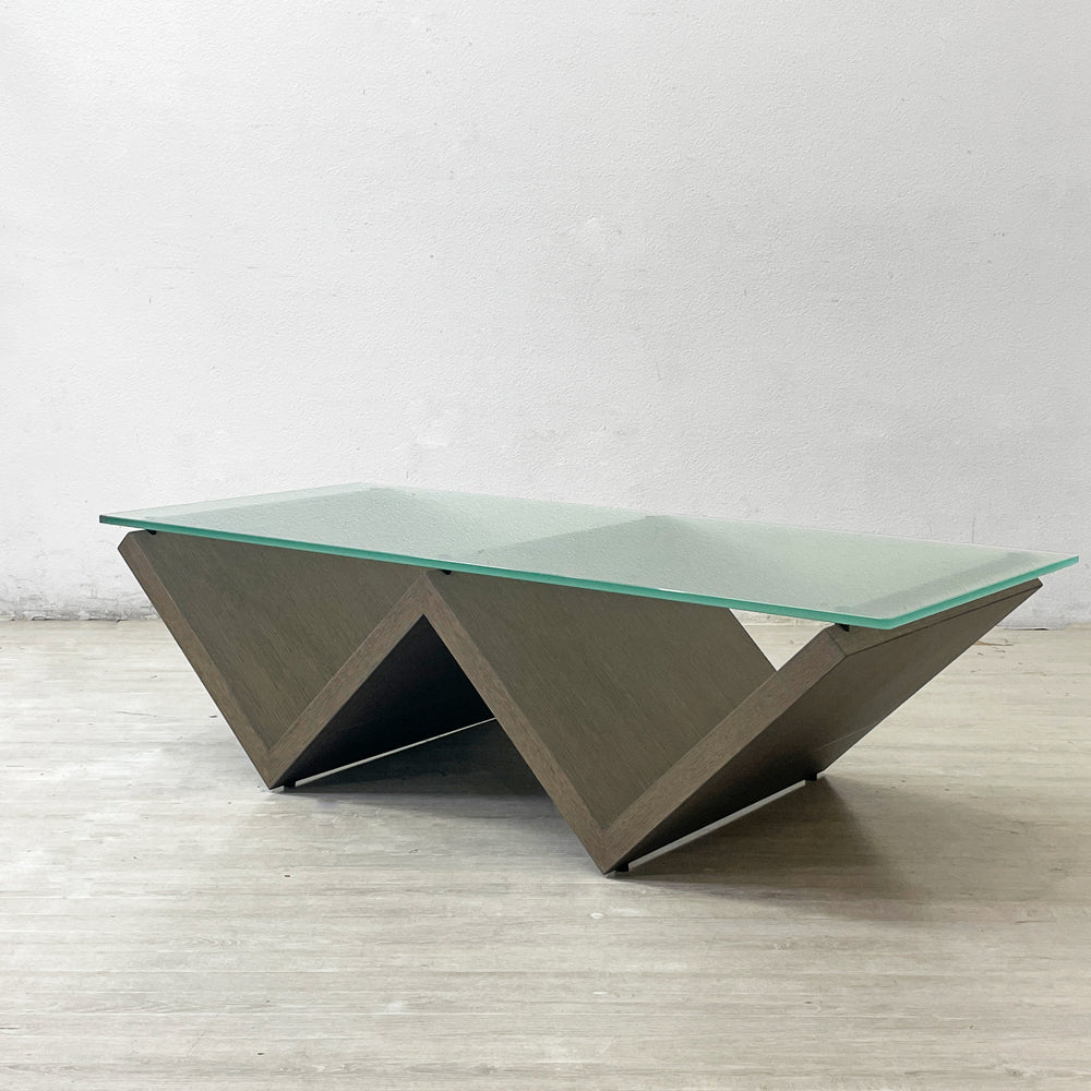 【祖師ヶ谷大蔵店】アルフレックス arflex モンターニャ MONTAGNA センターテーブル グレーオーク W120cm 川崎文男 タペストリーガラス 買取させていただきました。