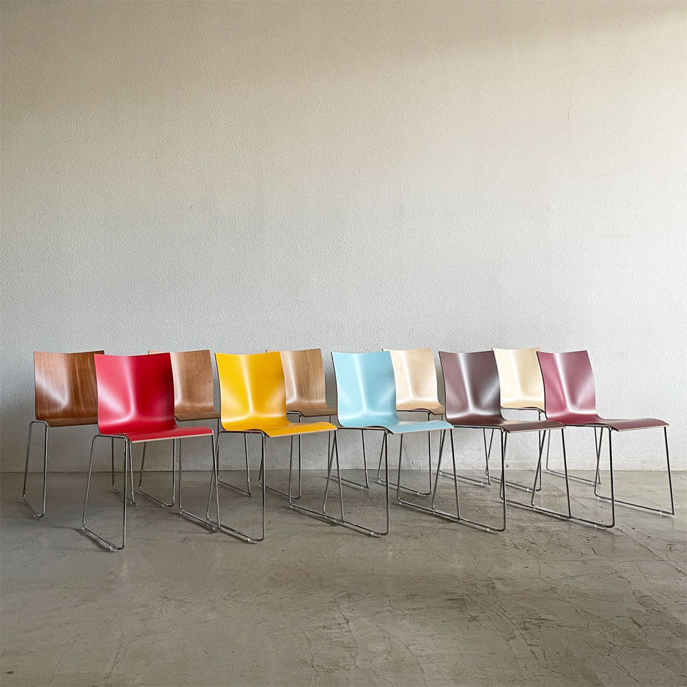 【登戸BASE店】エンゲルブレヒト Engelbrechts チャリック CHAIRIK 107 ダイニングチェア バーチ材 そり脚 スタッキング 10脚セット エリック・マグヌッセン 未使用保管品 買取させていただきました。