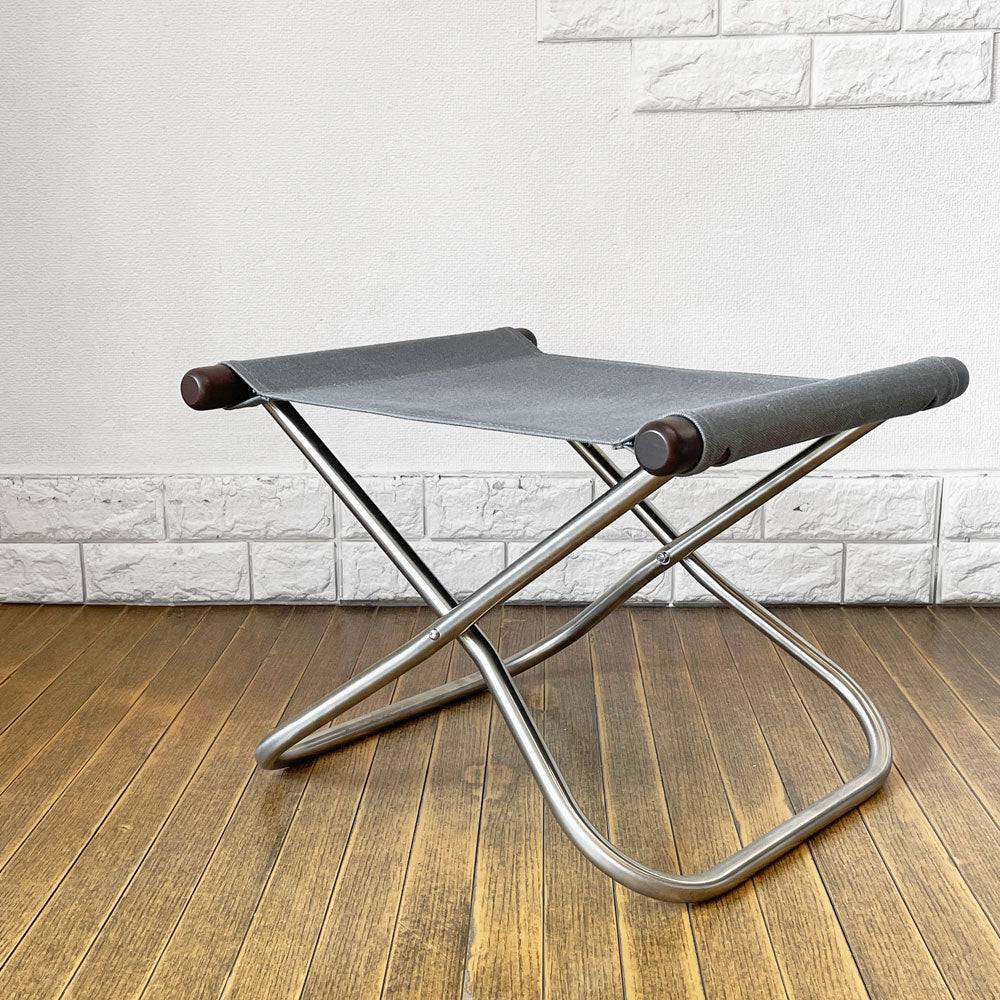 【経堂店】ニーチェア エックス NY chair X フォールディングオットマン グレー×ダークブラウン 折りたたみ 新居猛 藤栄 MoMA 買取させていただきました。