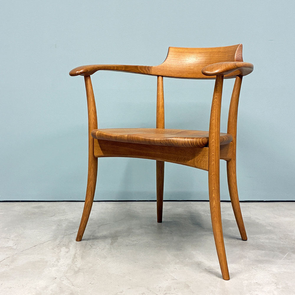 【経堂店】飛騨産業 HIDA キツツキ クレセント CRESCENT アームチェア ダイニングチェア オーク無垢材 SG261A 佐々木 敏光 飛騨家具 参考定価￥99,000- 買取させていただきました。