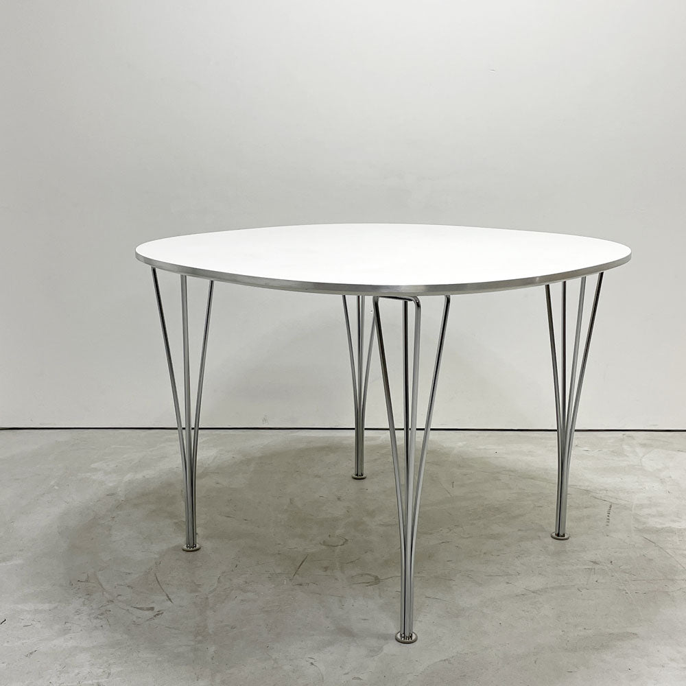 【祖師ヶ谷大蔵店】フリッツハンセン Fritz Hansen B603 スーパー円テーブル Bテーブル ダイニングテーブル 100x100cm  ピート・ヘイン アルネ・ヤコブセン ブルーノ・マットソン デンマーク 北欧家具 買取させていただきました。