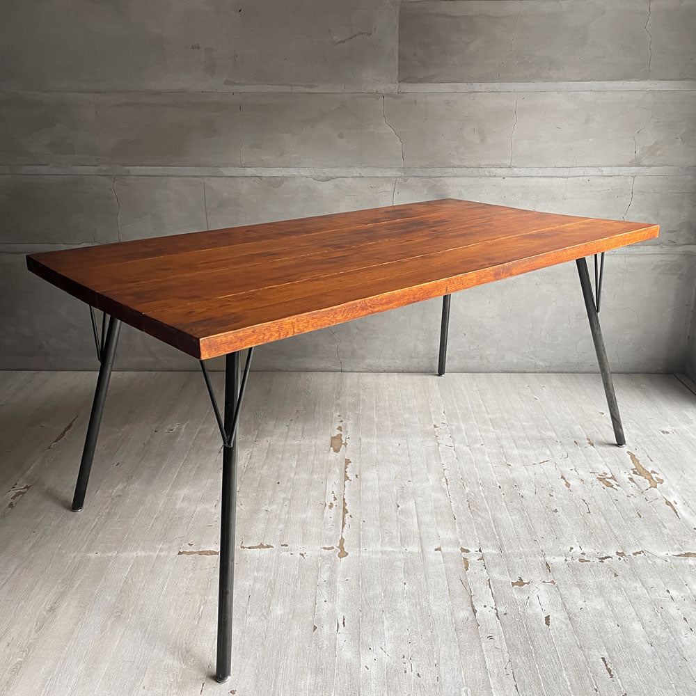 【学芸大学店】 ジャーナルスタンダードファニチャー j.s.F サンク SENS ダイニングテーブル M W150 オーク無垢材 スチール 廃番 インダストリアルデザイン ♪ 買取させていただきました。