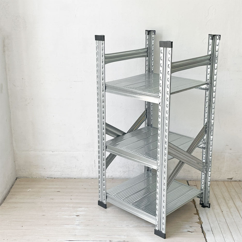 【下北沢店】メタルシステム METALSISTEM スーパー123シリーズ スチールシェルフ オープンシェルフ 3段 W52.7 D45 H104.8cm インダストリアル 店舗什器 買取させていただきました。