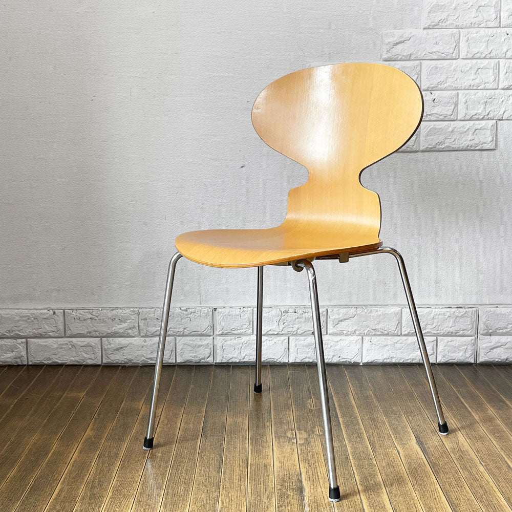【経堂店】フリッツハンセン Fritz Hansen 3101 アリンコチェア アントチェア 4本脚 ナチュラルビーチ ラッカー仕上げ アルネ・ヤコブセン 買取させていただきました。