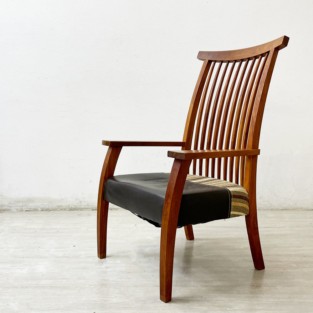 【祖師ヶ谷大蔵店】BC工房 らくらくゆうゆう椅子 アームチェア ダイニングチェア 無垢材フレーム 国産クラフト家具 現状品 買取させていただきました。