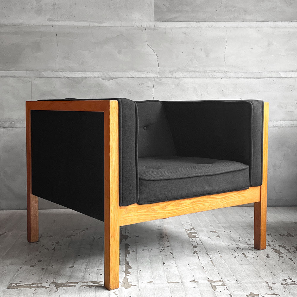 【学芸大学店】ハーマンミラー Herman Miller ネルソンキューブ アームチェア ラウンジチェア 1pソファ オーク無垢材 ジョージネルソン George Nelson 買取させていただきました。