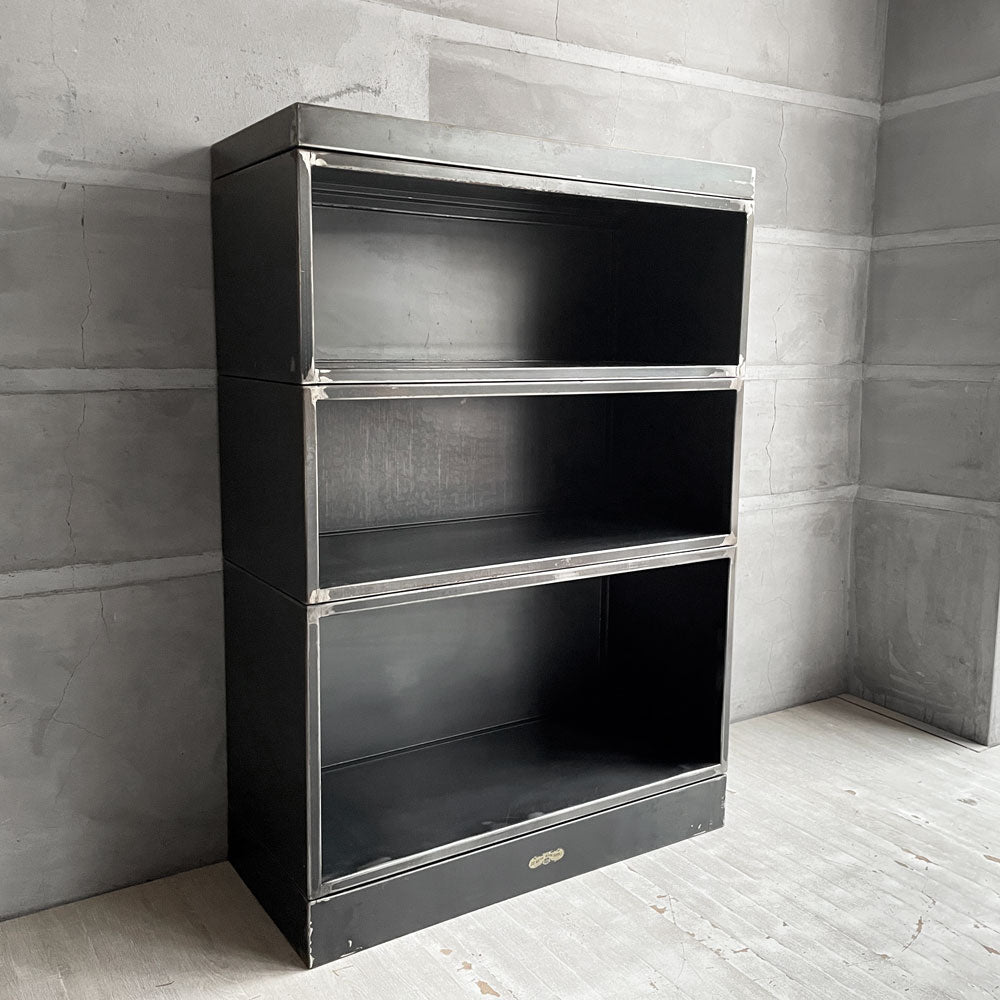 【学芸大学店】ジャーナルスタンダードファニチャー journal standard Furniture クリスティー CHRYSTIE スタッキングキャビネット3段 アイアン OPEN MODULE S 2個 / L 1個 + TOP&BOTTOM 店舗什器 考定価￥112,200- 廃番 ♪ 買取させていただきました。