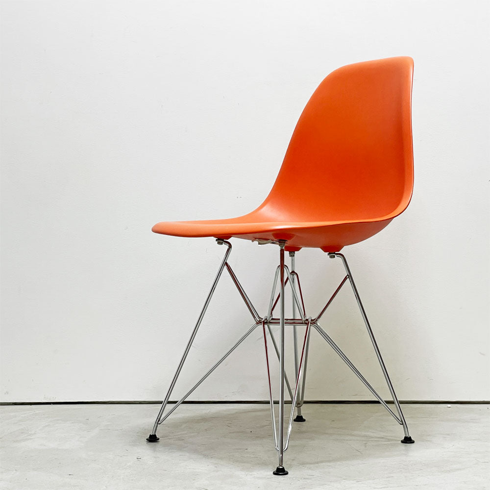 【祖師ヶ谷大蔵店】ヴィトラ Vitra サイドシェルチェア エッフェルベース ポリプロピレン製 オレンジ C&R イームズ ミッドセンチュリーデザイン 買取させていただきました。