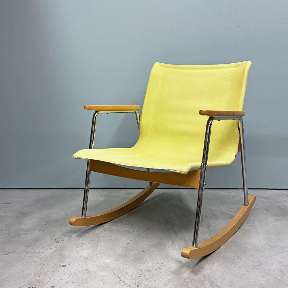 【経堂店】ニーチェア S NY chair S ロッキングチェア ラウンジチェア キャンバス イエロー 新居猛 廃盤 希少 買取させていただきました。