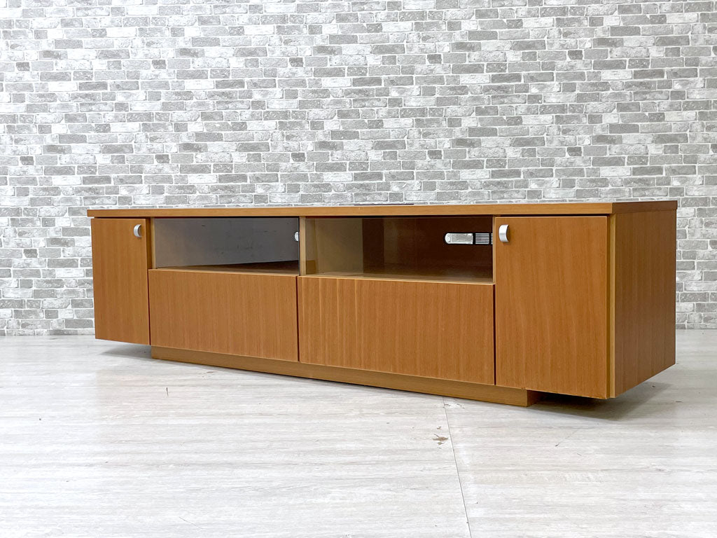 生松工芸 コンフォートスタイル comfort style モード AVボード テレビボード ローボード ブラックチェリー材 W160cm モダンデザイン 定価￥43,800- 買い取りしました。