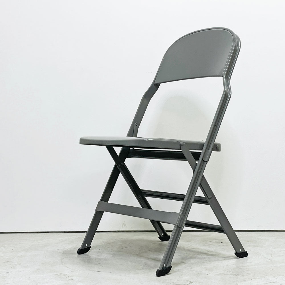 【祖師ヶ谷大蔵店】クラリン CLARIN フォールディングチェア オールスチール アームレス グレー 折り畳み椅子 USA 米国 P.F.S 取扱い 買取させていただきました。