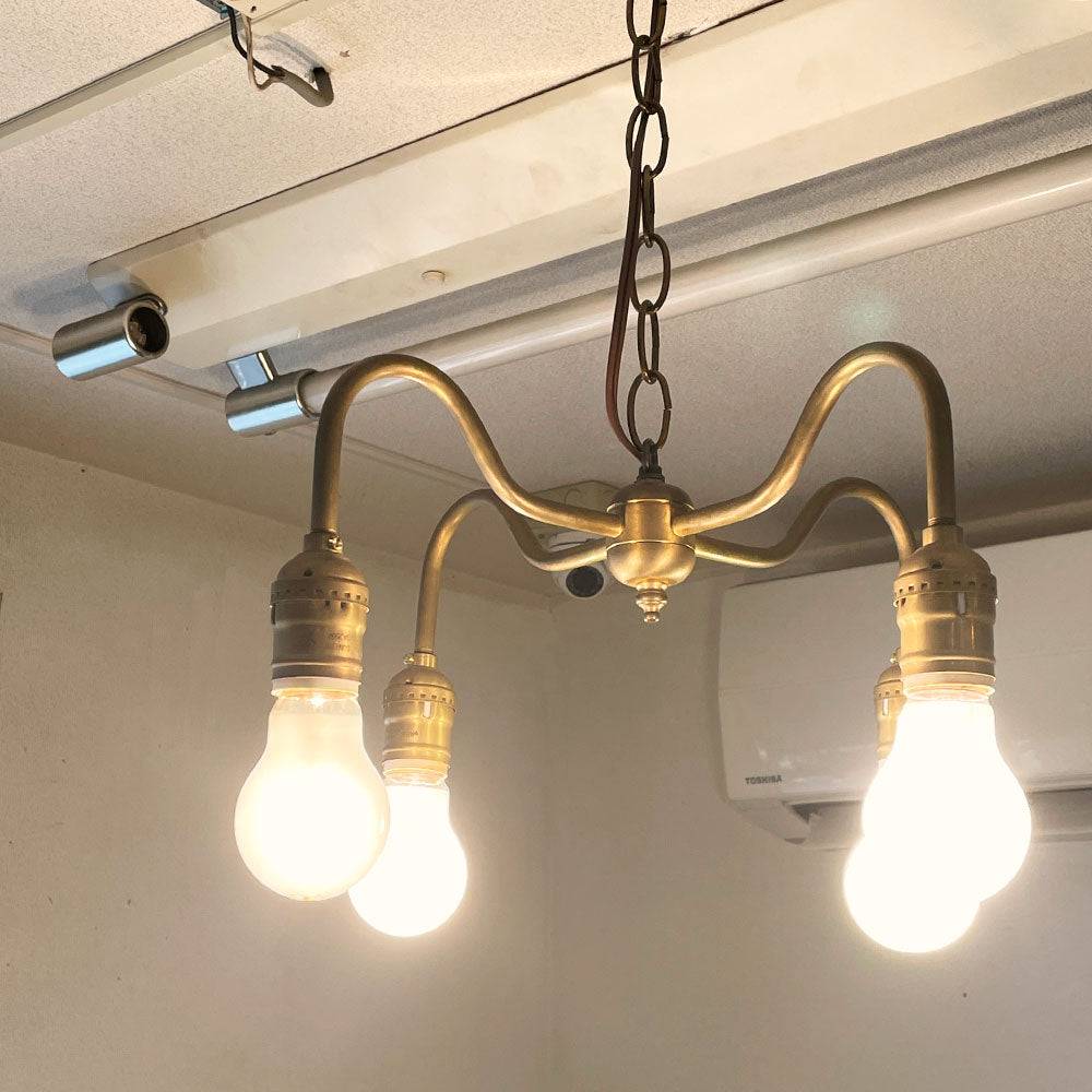 【経堂店】ポイントナンバー39 Point No.39 オリジナル ペンダントライト OPL005 シャンデリア 真鍮 4灯 クラシカルデザイ 買取させていただきました。